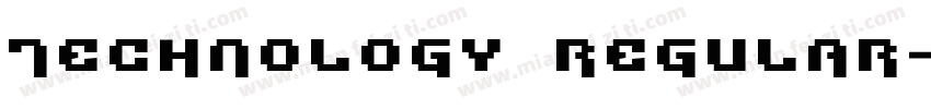 Technology Regular字体转换